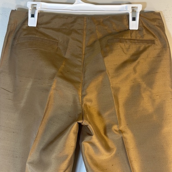 NWT. Banana Republic Women’s 4 100% Silk Satin 2-Layer Trousers w/Side Split. - Picture 6 of 13
